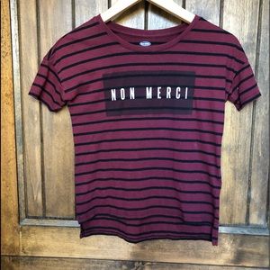 Only navy Non Merci Shirt